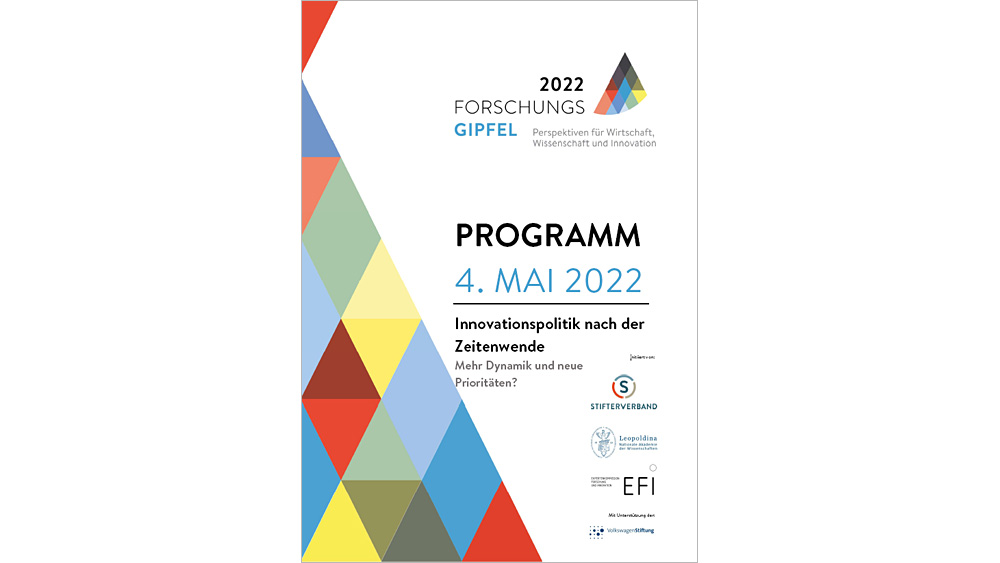 Programmübersicht zum Forschungsgipfel 2022