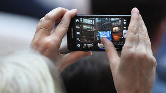 Forschungsgipfel 2017 durchs Smartphone gesehen (Foto: David Ausserhofer)