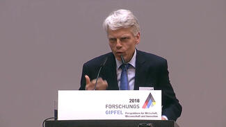 Forschungsgipfel 2018: Mitschnitt des Livestreams
