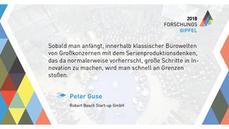 Thesen zum Forschungsgipfel 2018