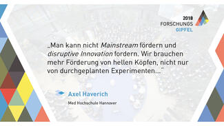 Thesen zum Forschungsgipfel 2018