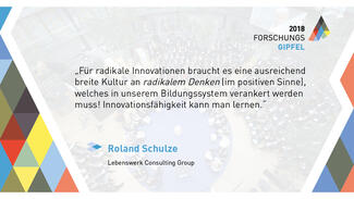 Thesen zum Forschungsgipfel 2018