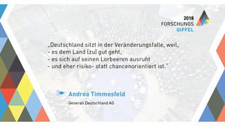 Thesen zum Forschungsgipfel 2018