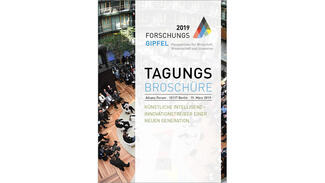 Tagungsbroschüre zum Forschungsgipfel 2019 (Cover)