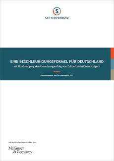 Paper "Eine Beschleunigungsformel für Deutschland" (Cover)