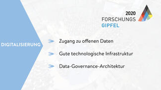 Zentrale Aussagen aus dem Ergebnispapier zum Forschungsgipfel Roundtable 2020